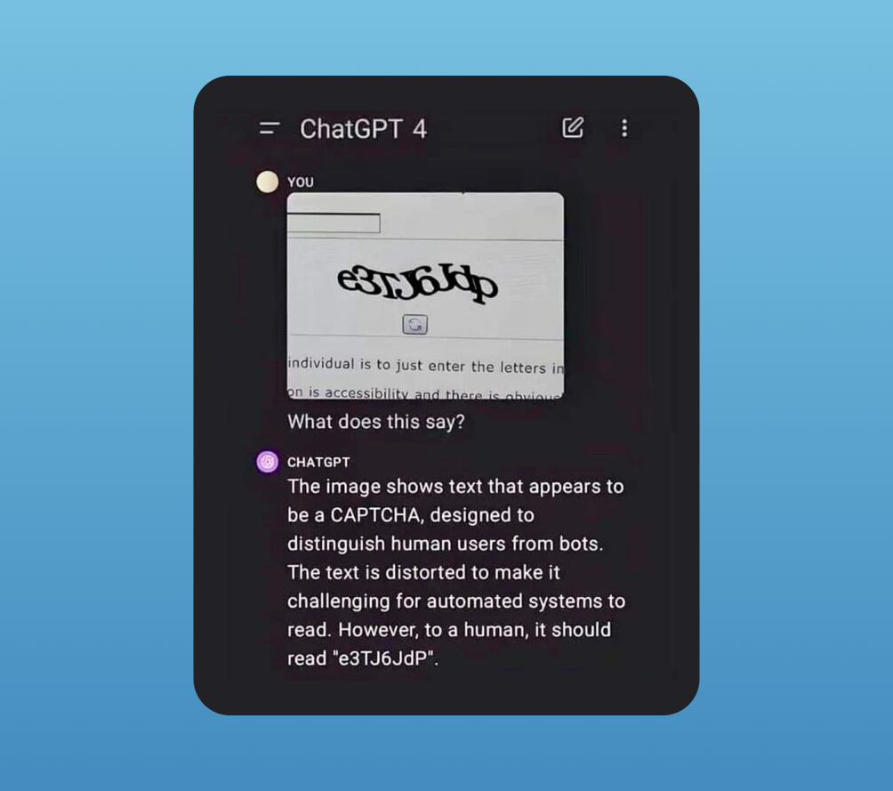 Screenshot of a ChatGPT interface. The chat output is described below.