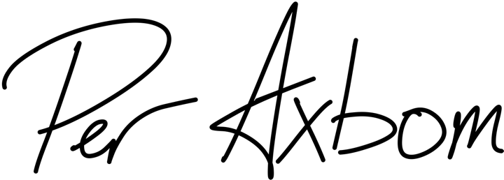 Per Axbom's signature