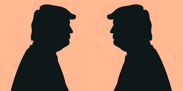 Trump debates Trump by Justin T Brown